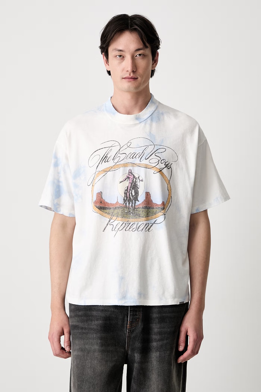 Ader Error t-shirt men's blue color at PRM US