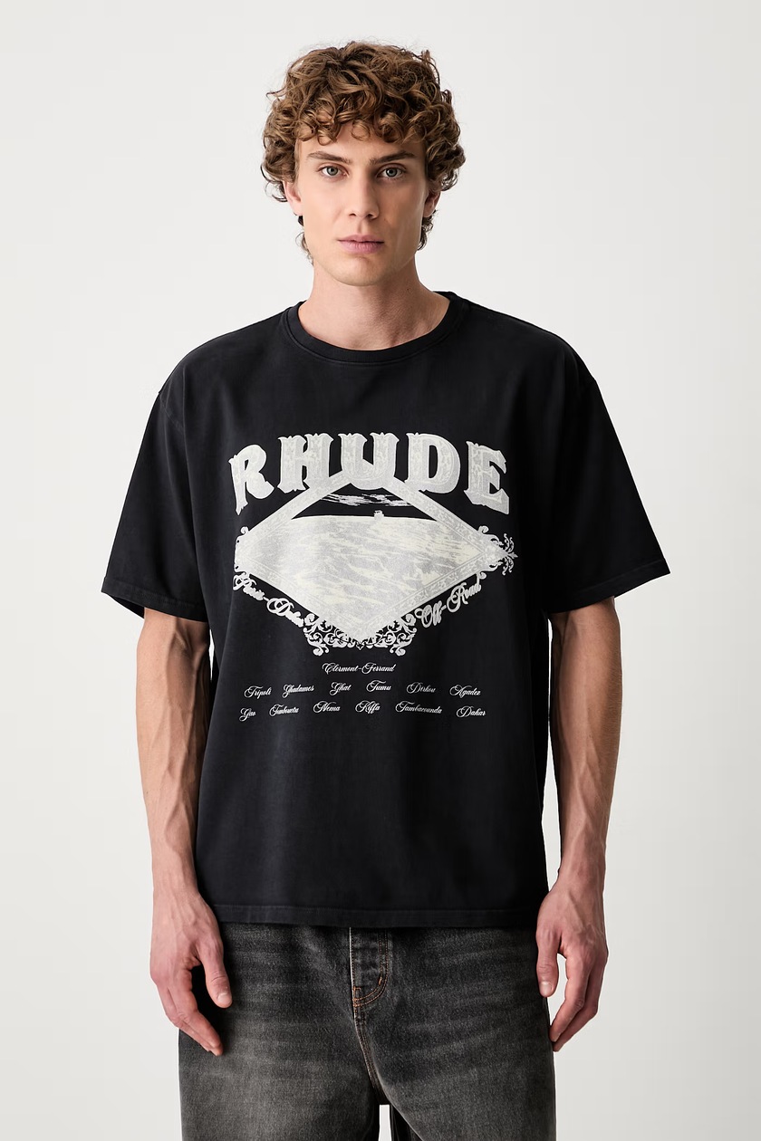 RHUDE tシャツ RHUDE t-shirt 27 Jersey PRM EU