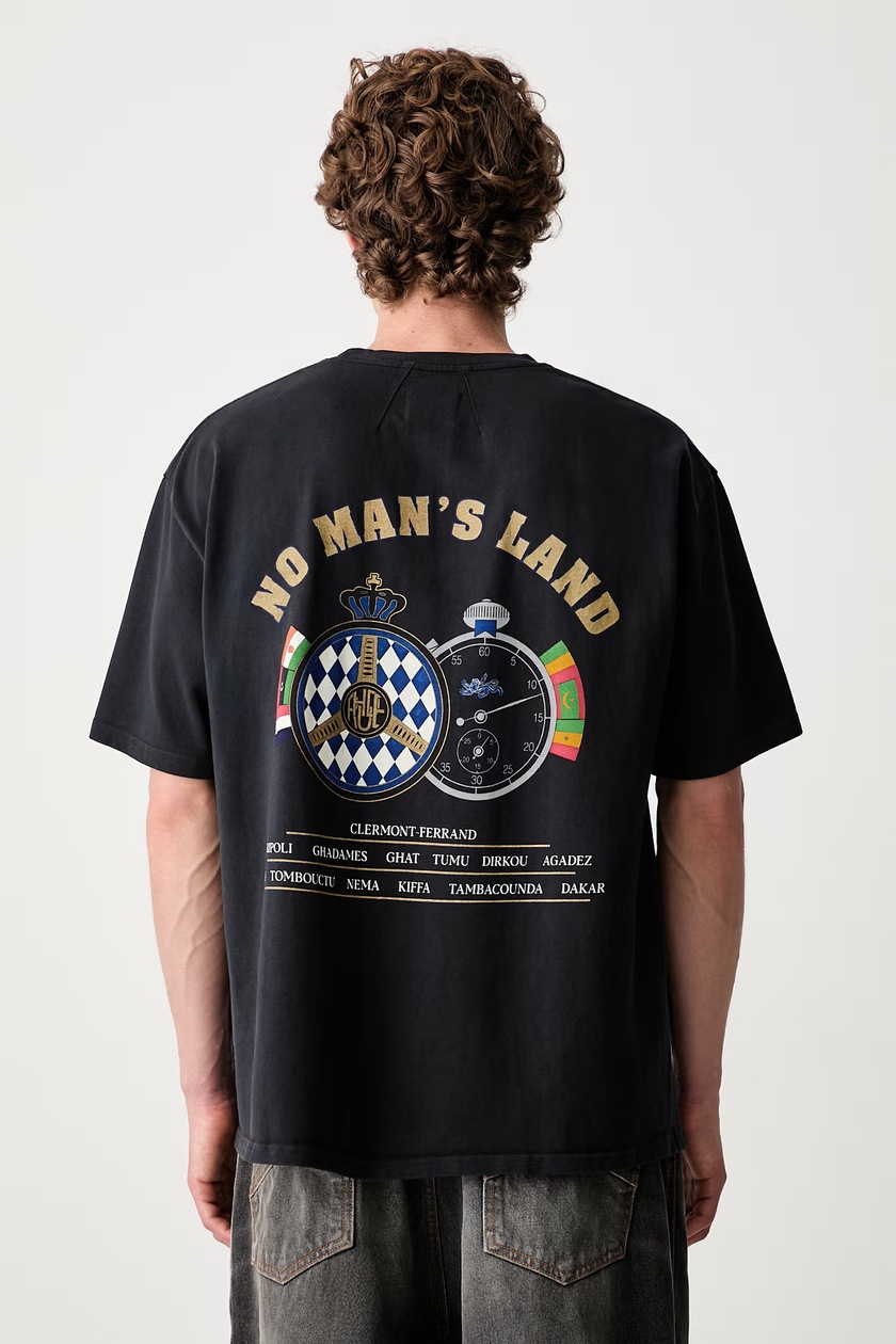 NEIGHBORHOOD cotton t-shirt Savage Crewneck SS men's navy blue
