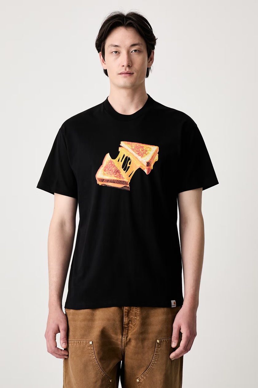 adidas Originals cotton t-shirt Cutline Tee black color patterned