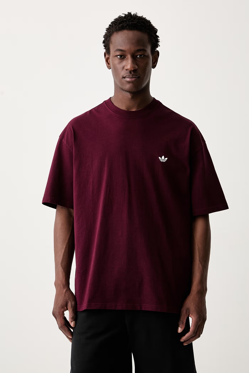Хлопковая футболка Alpha Industries Basic T-Shirt цвет бордовый с