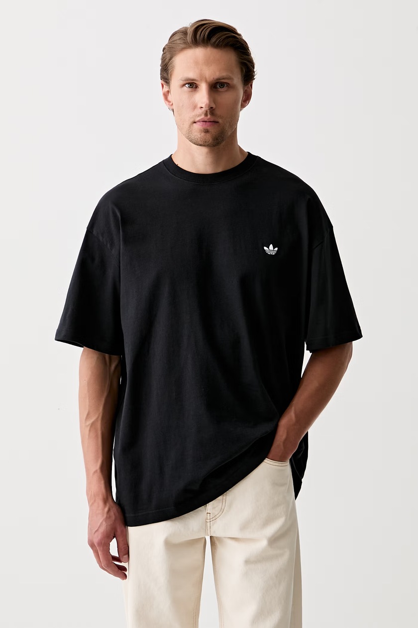 Хлопковая футболка adidas Originals Adilenium Tg Te цвет чёрный с