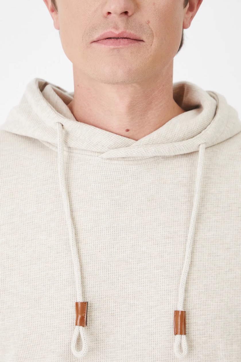 ビジネス・経済 Ken Yamamoto NEW BASIC ADVANCE II Bluza męska z kapturem z fakturą kolor beżowy - MEDICINE