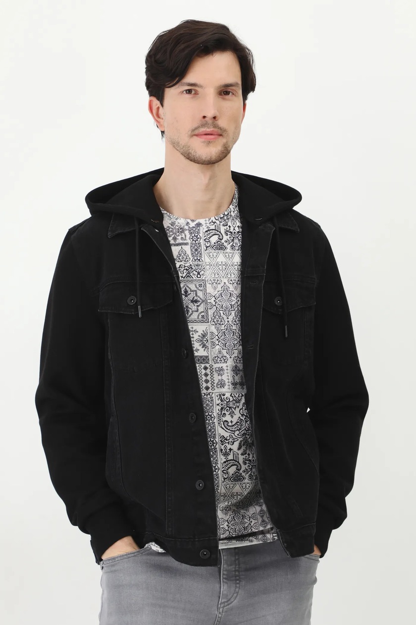 Куртка A-COLD-WALL* Shiro Hooded Puffer Jacket мужская цвет чёрный