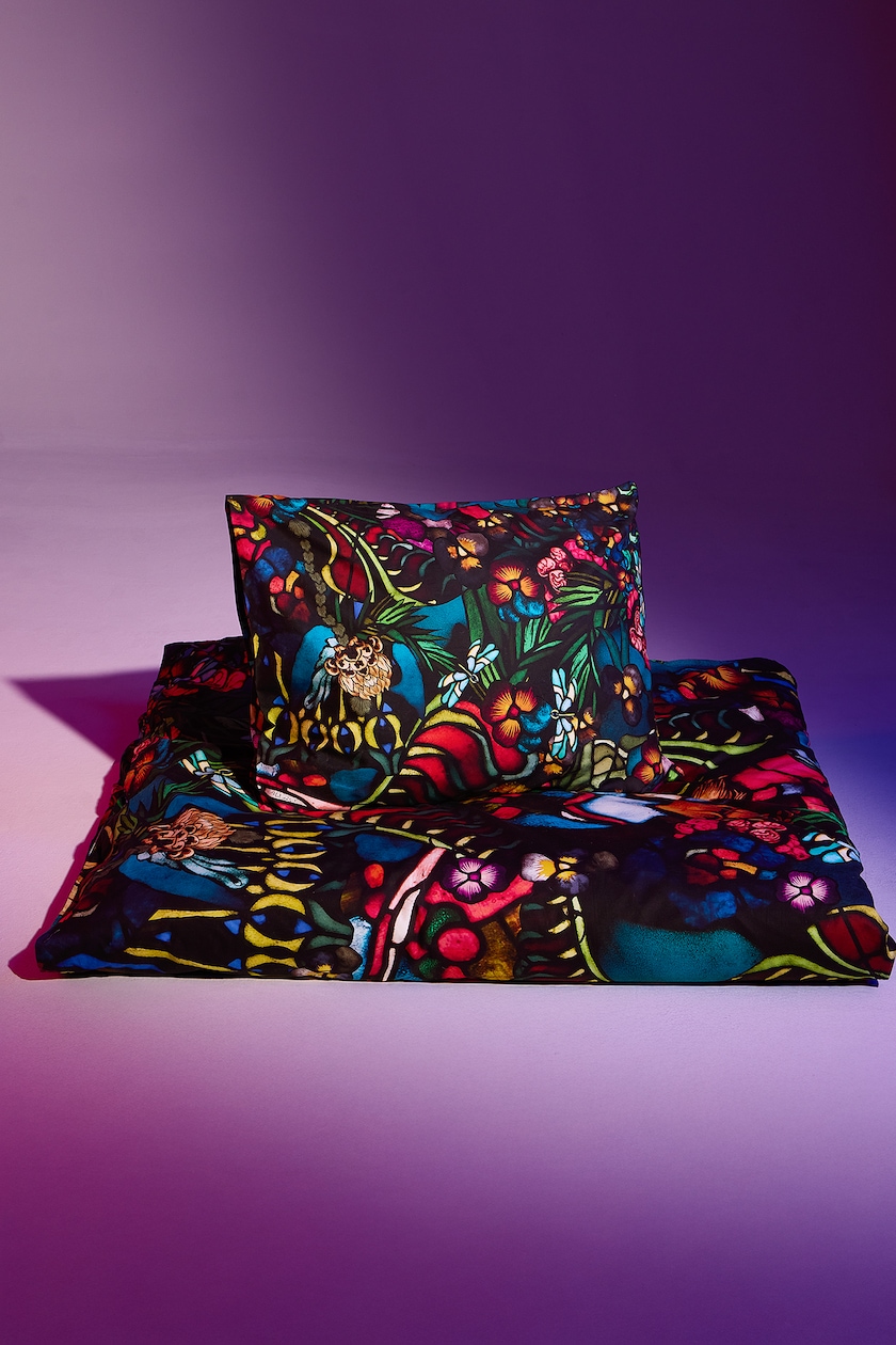 Koc żakardowy z kolekcji Zodiak 160 x 130 cm kolor multicolor