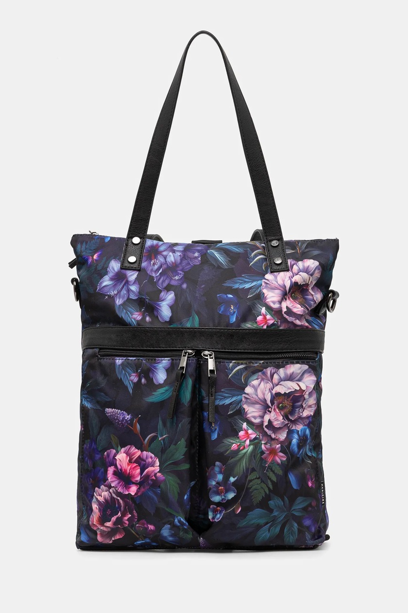 Torebka damska z funkcją plecaka wzorzysta kolor multicolor
