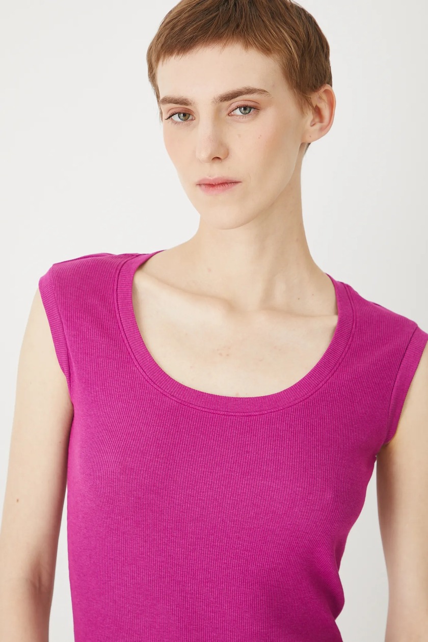 Lindsay logo tops　ANDMARY　PK Top damski wzorzysty kolor czarny - MEDICINE
