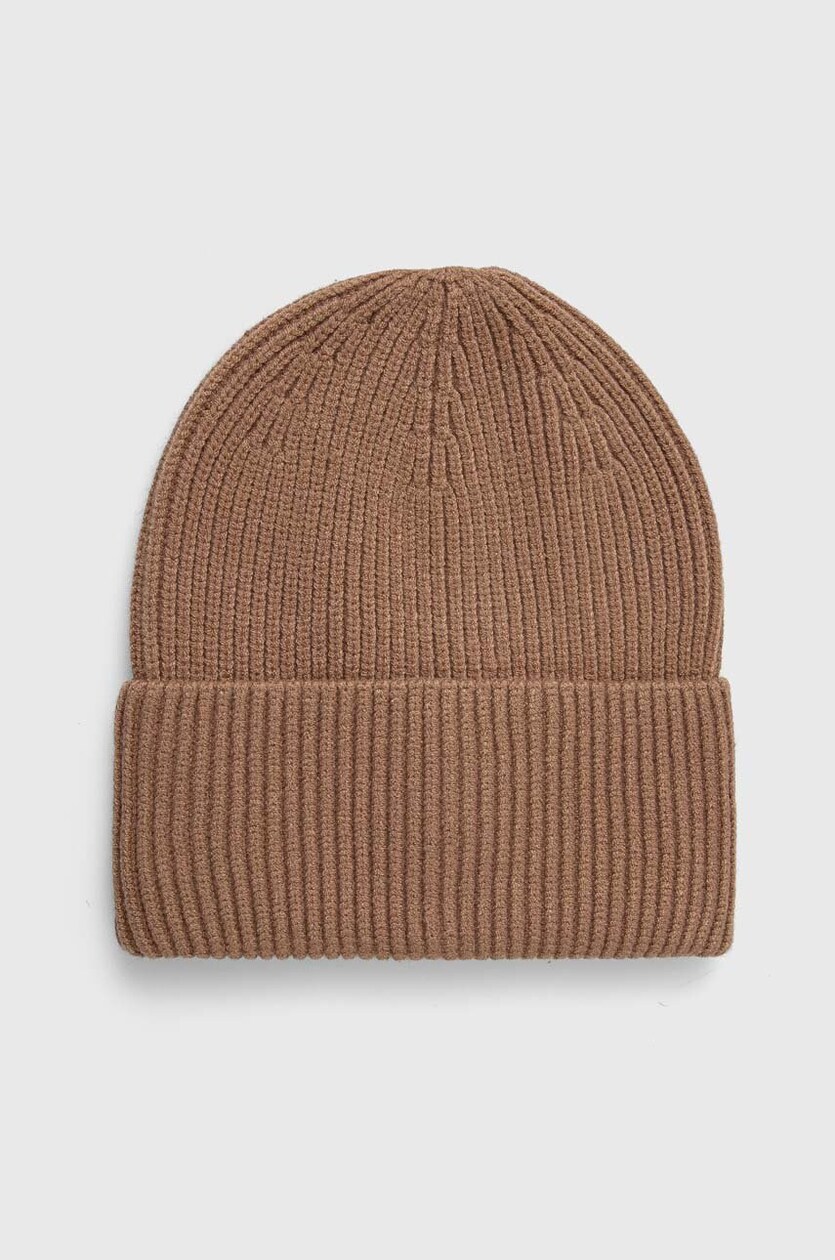 Czapka damska beanie prążkowana kolor fioletowy | zamów na