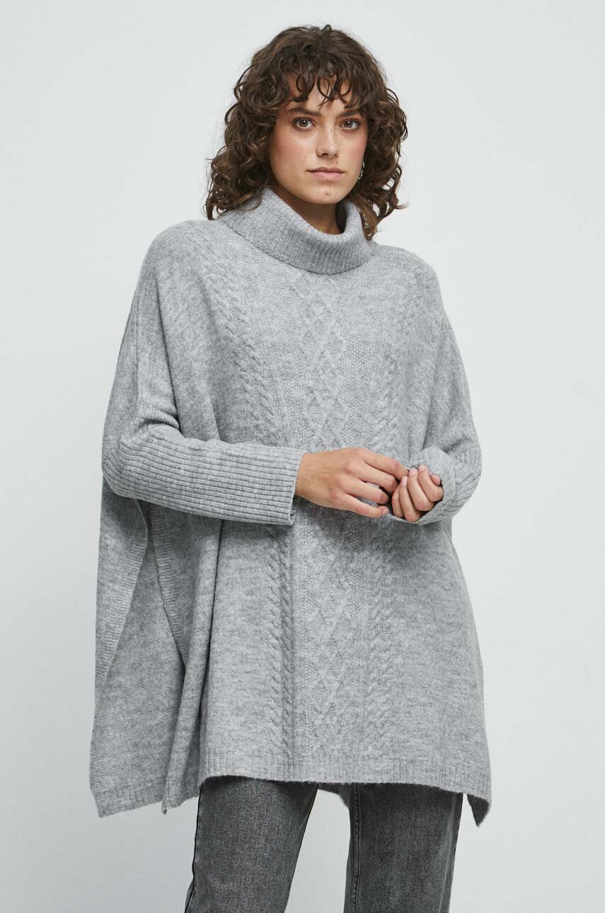 funnel neck poncho