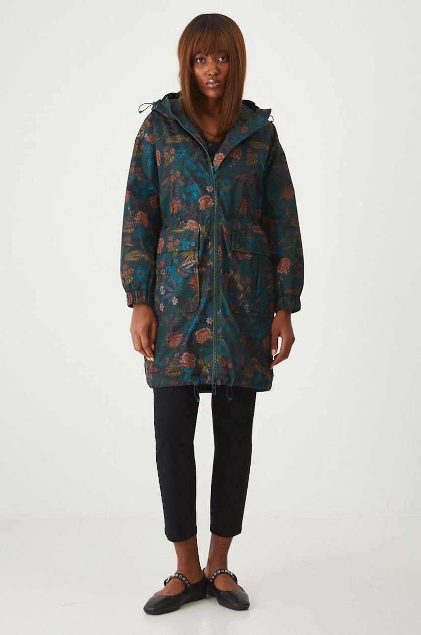 Parka damska wzorzysta kolor multicolor - MEDICINE