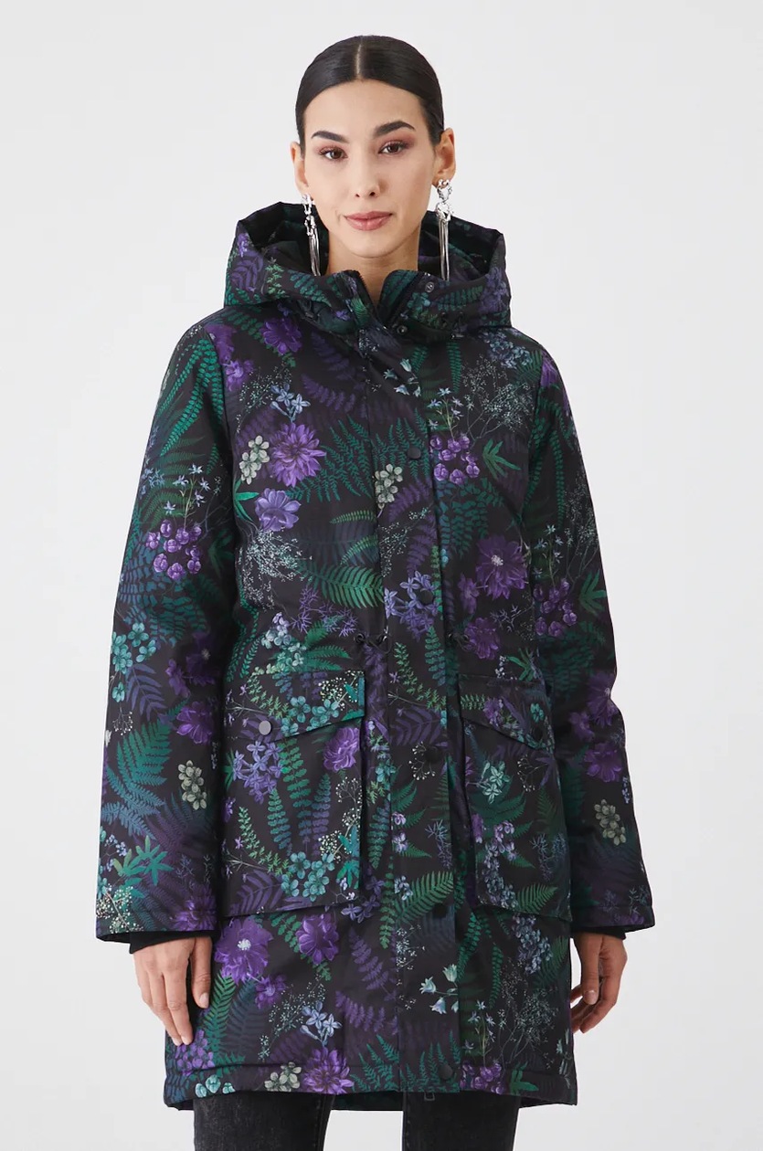 Parka damska przejściowa multicolor - MEDICINE