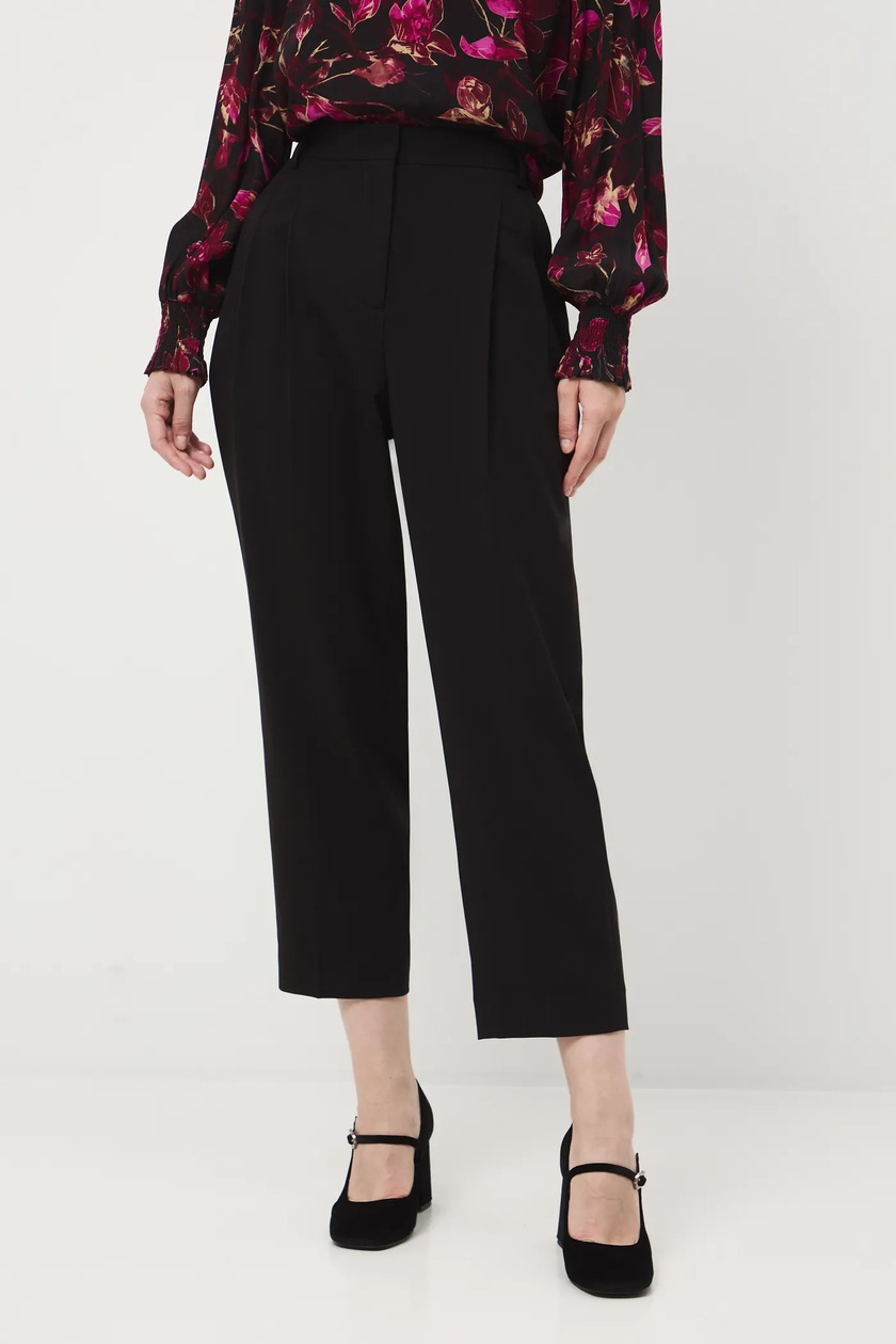 Spodnie damskie z kieszeniami cargo kolor czarny - MEDICINE