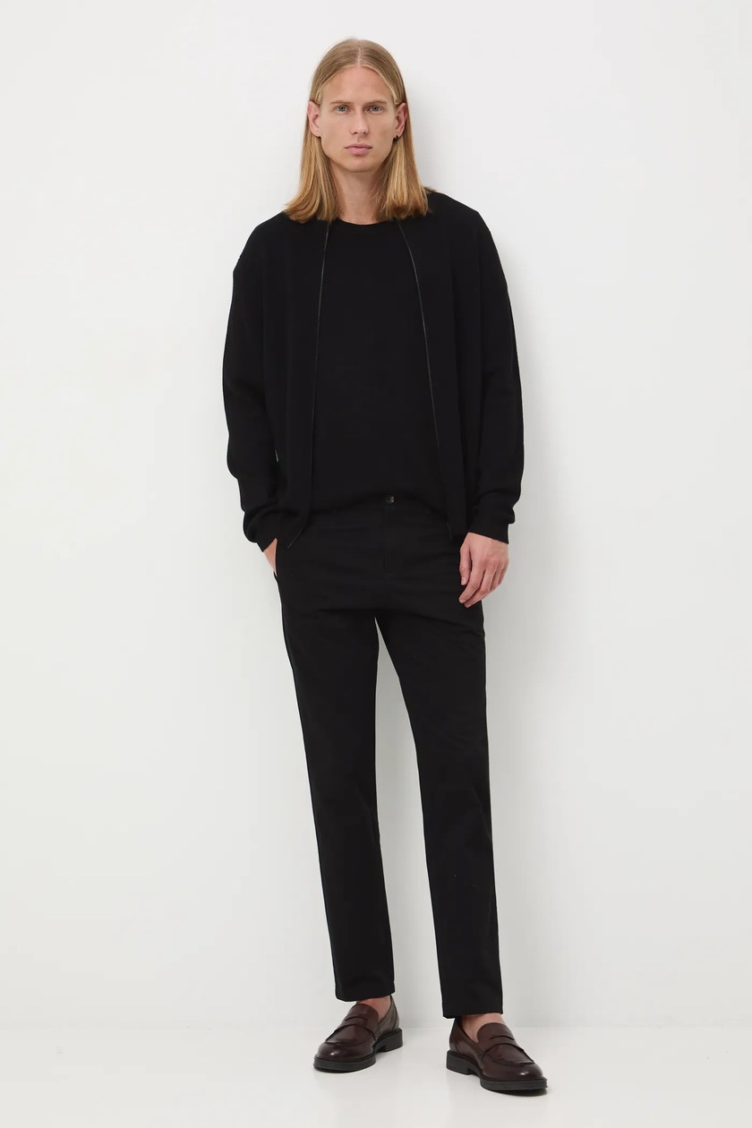 gadid anoniem スラックス　black Czarne spodnie jogger regular z kieszeniami - CROPP - 485DE-99X