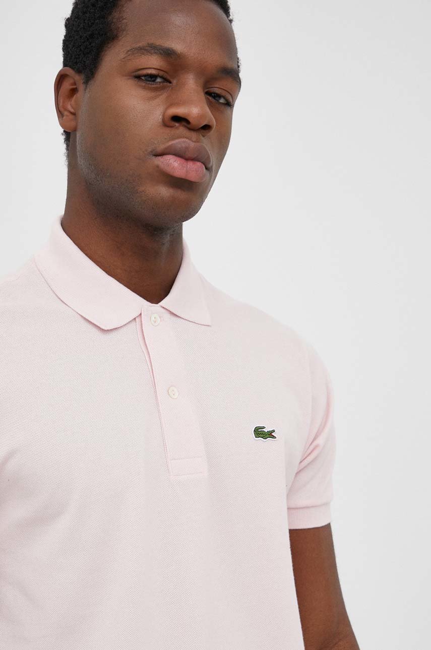 udsættelse Astrolabe Den sandsynlige Lacoste cotton polo shirt pink color buy on PRM