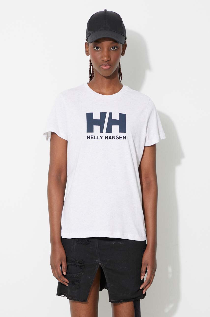 Helly Hansen cotton t shirt white color at PRM US