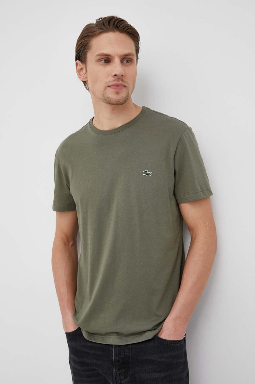 Lacoste t-shirt in cotone uomo colore verde TH2038 PRM IT