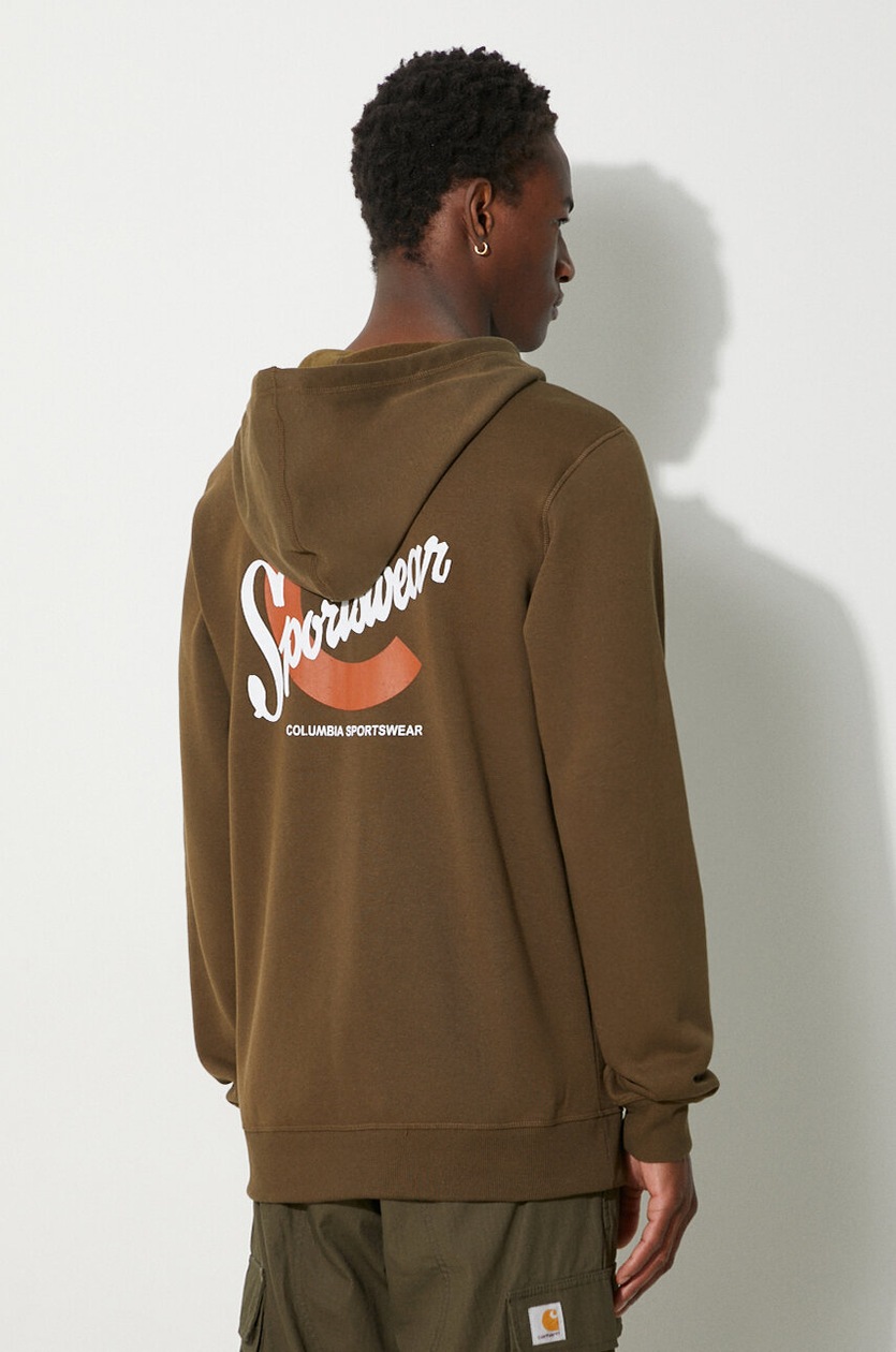 Columbia Hoodies Columbia Men Olive CSC Basic Logo II Hoodie