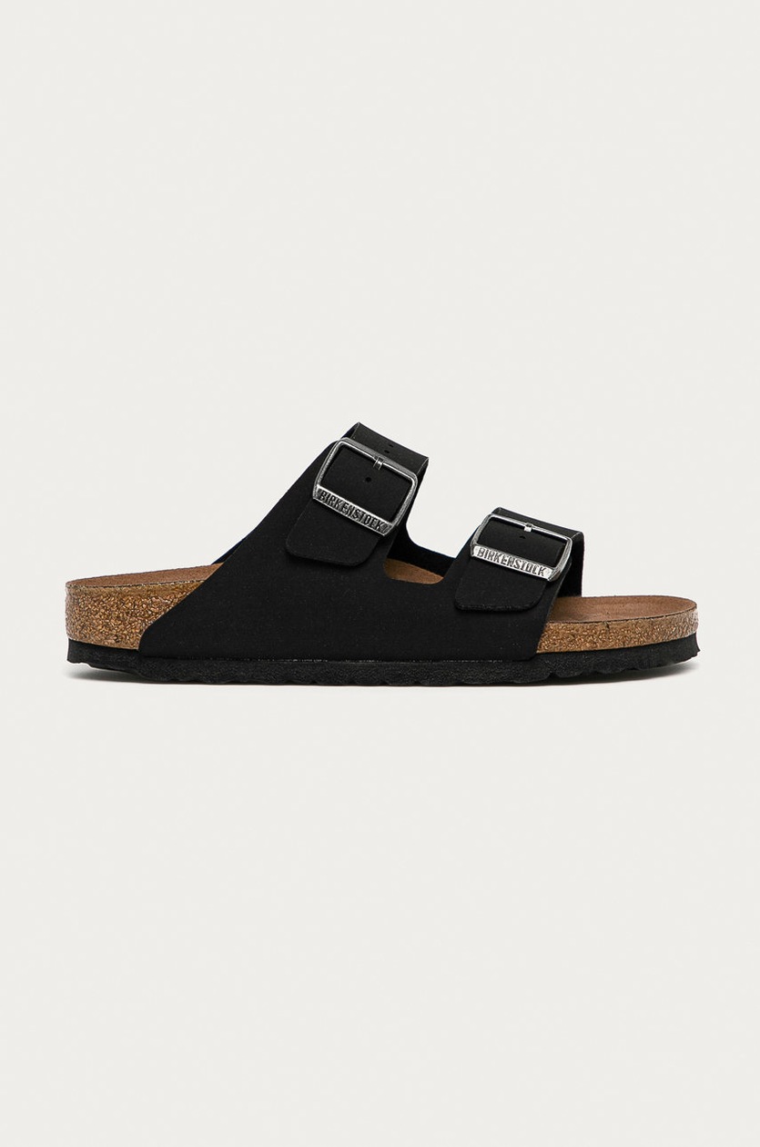 靴 BIRKENSTOCK ARIZONA BLACK Birkenstock klapki skórzane Arizona SFB damskie kolor czarny