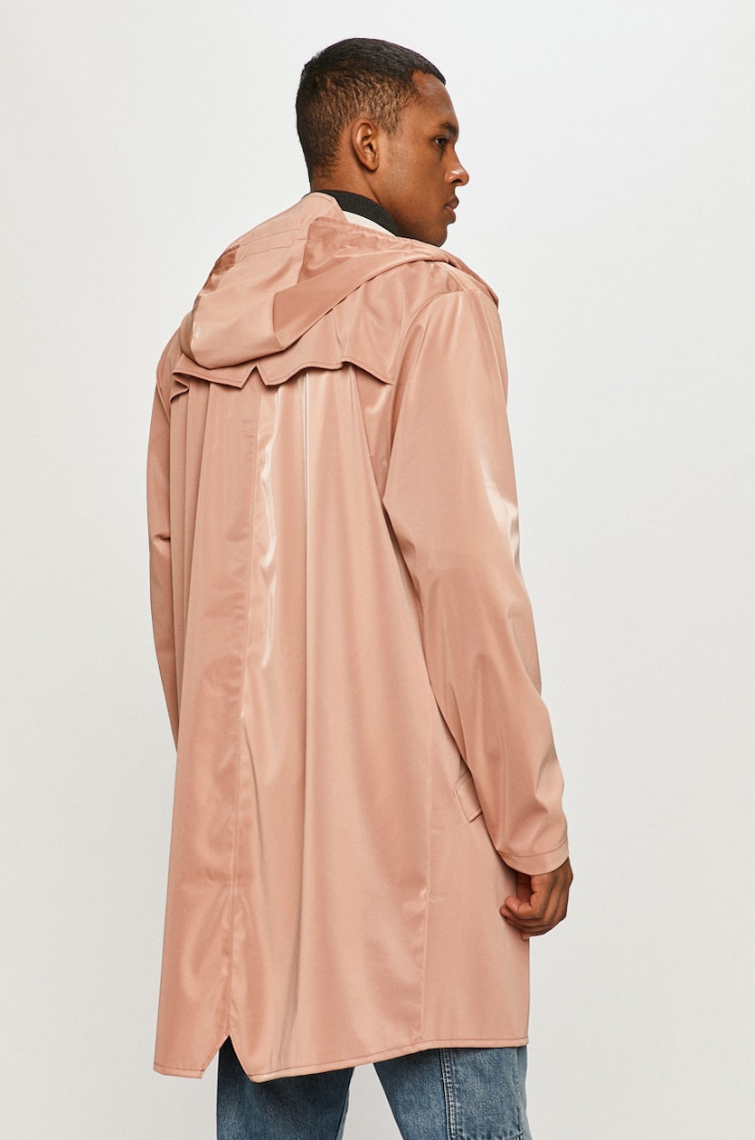 Rains holographic materialet coat