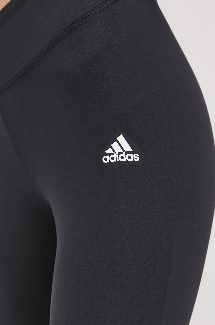 Legíny adidas GV6585 dámske, čierna farba, s potlačou | ANSWEAR.sk