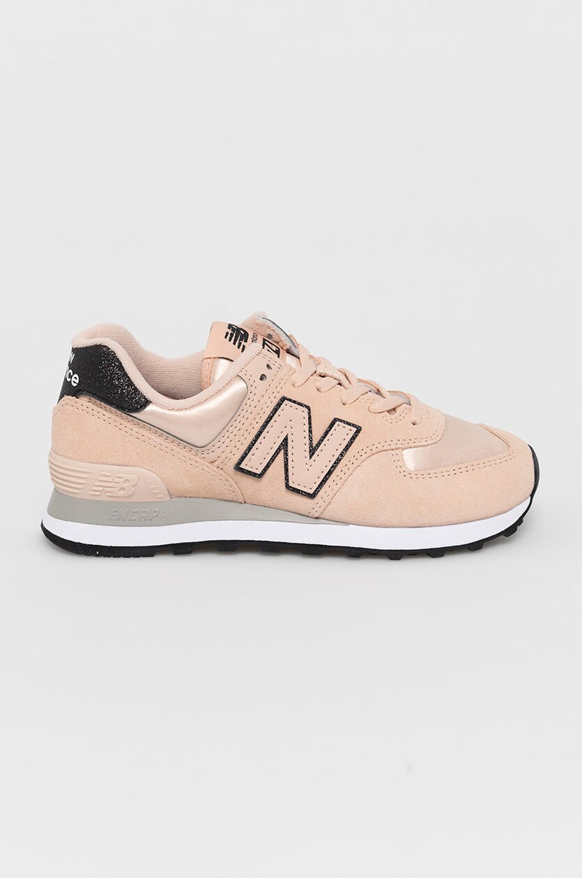 New Balance Buty WL574FL2 kolor ro owy na p askiej podeszwie Answear