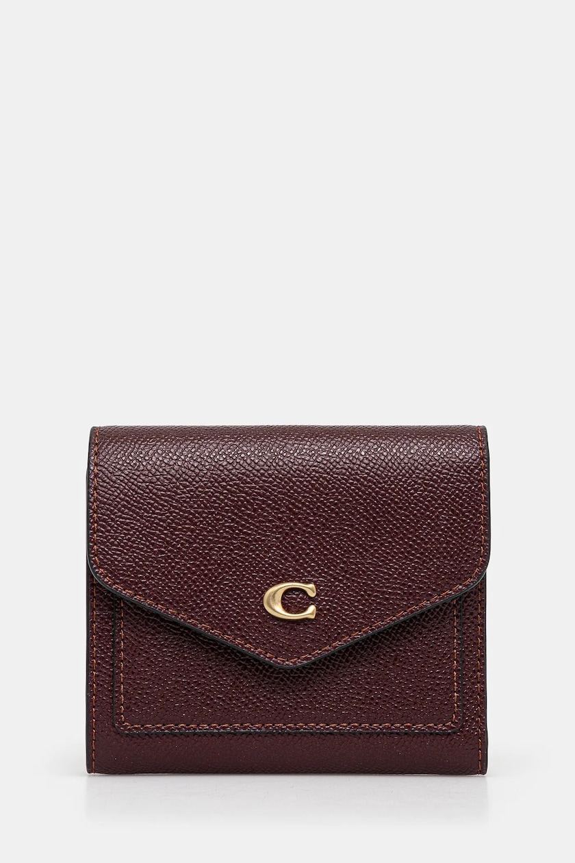 Coach wallet Wyn Small Wallet women s maroon color