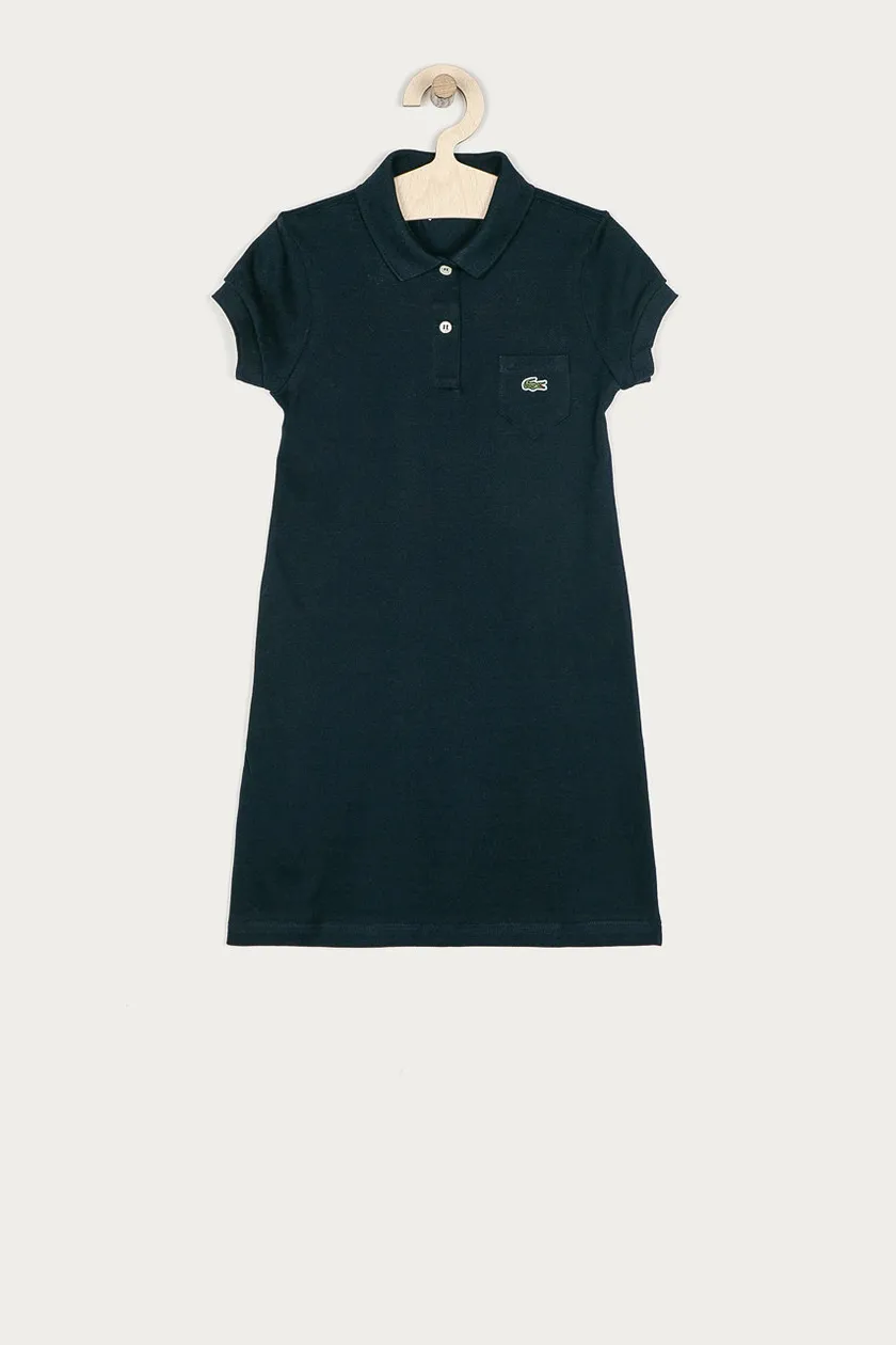 Lacoste vestito di cotone bambina