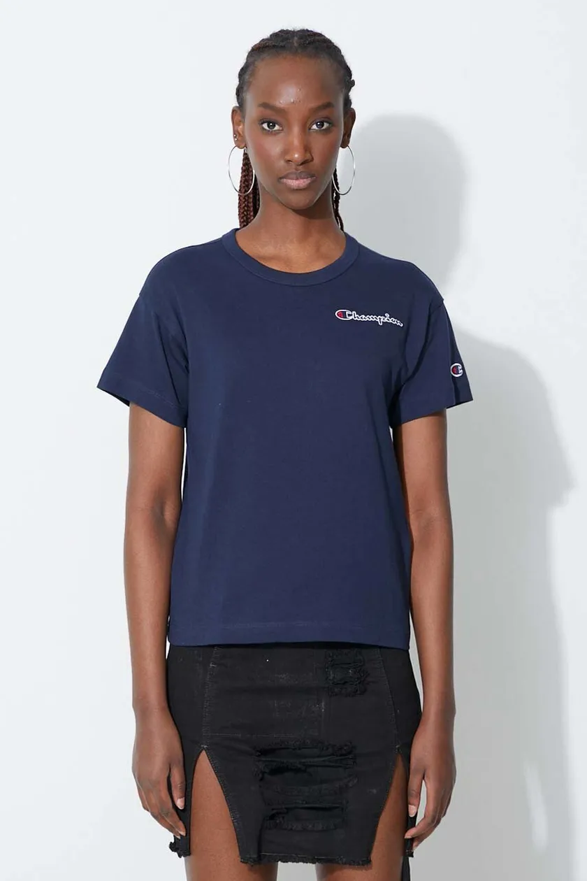 Black champion t shirt women's online