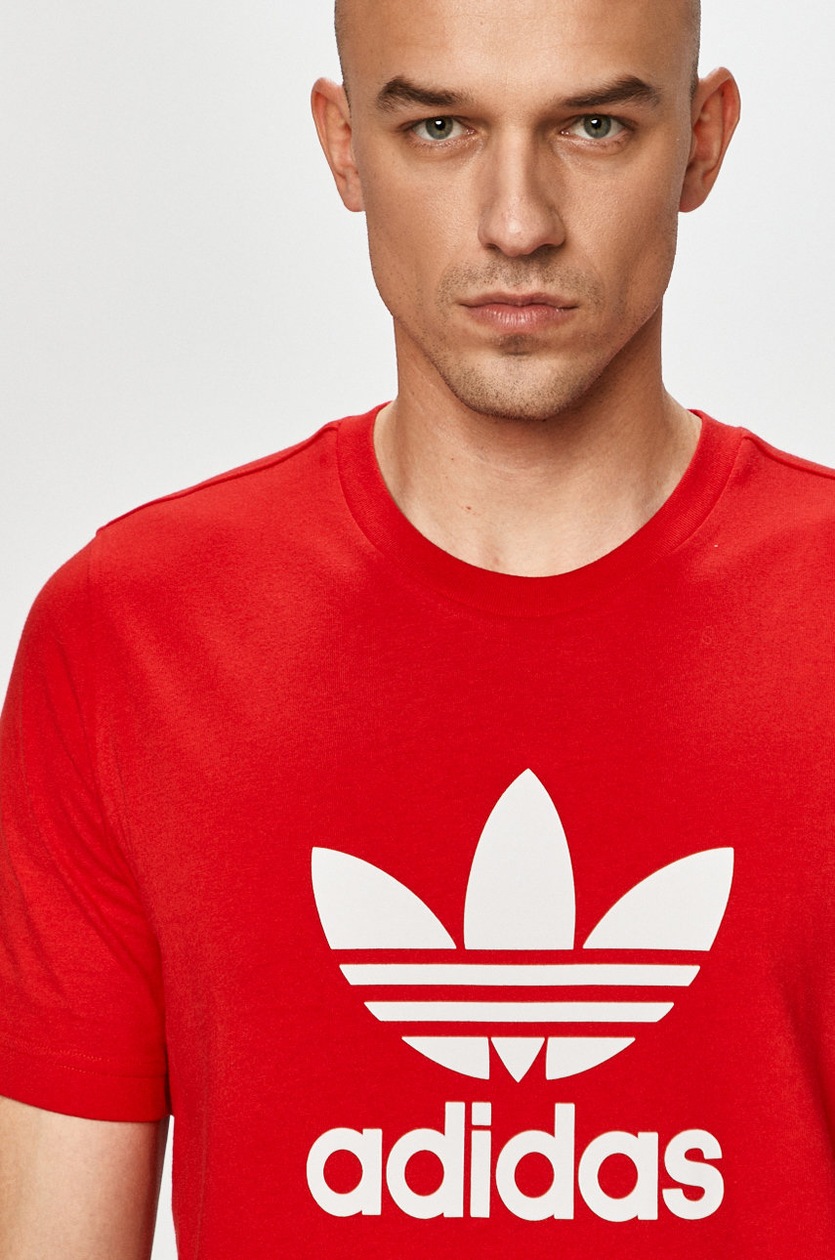 adidas Originals - Tričko GN3468, barva červená | ANSWEAR.cz