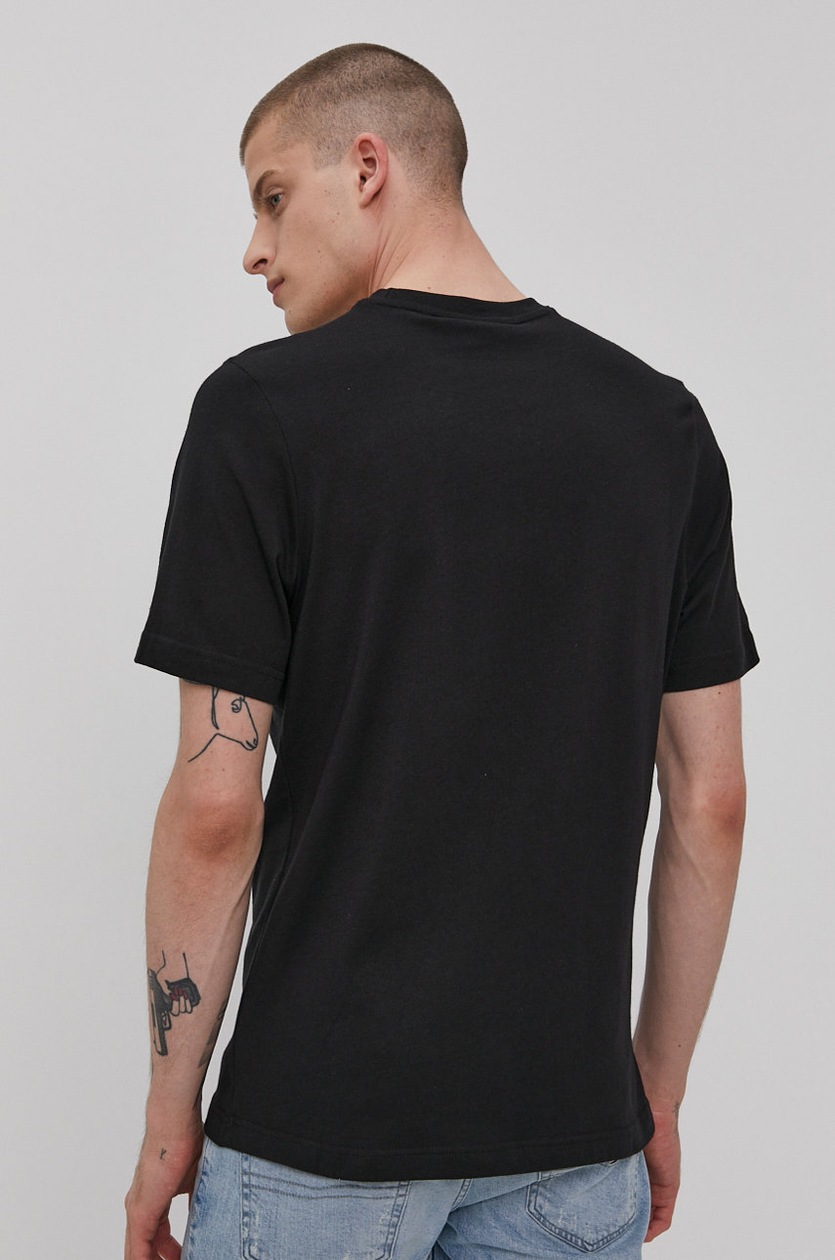 Футболка Reebok Classic GN3671 мужская цвет чёрный с принтом | ANSWEAR.ua