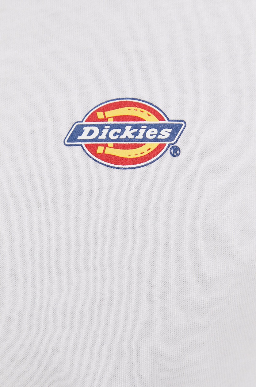Tシャツ・カットソー DICKIES Men T-shirt White DK0A4XDB WHX1 Dickies T-shirt męski kolor biały gładki DK0A4XDBWHX-WHITE
