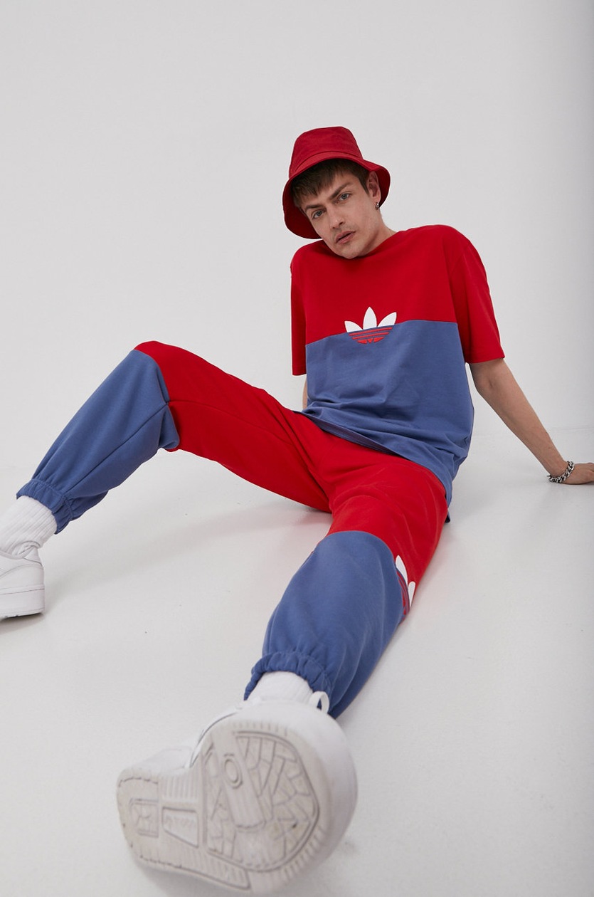 Tričko adidas Originals GN3503, barva modrá | ANSWEAR.cz
