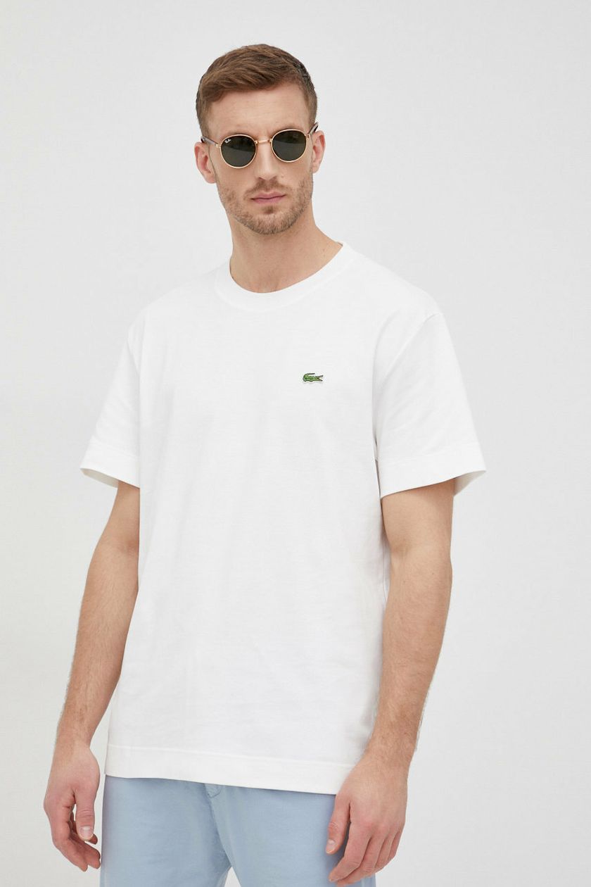 | color Lacoste PRM cotton buy on t-shirt white