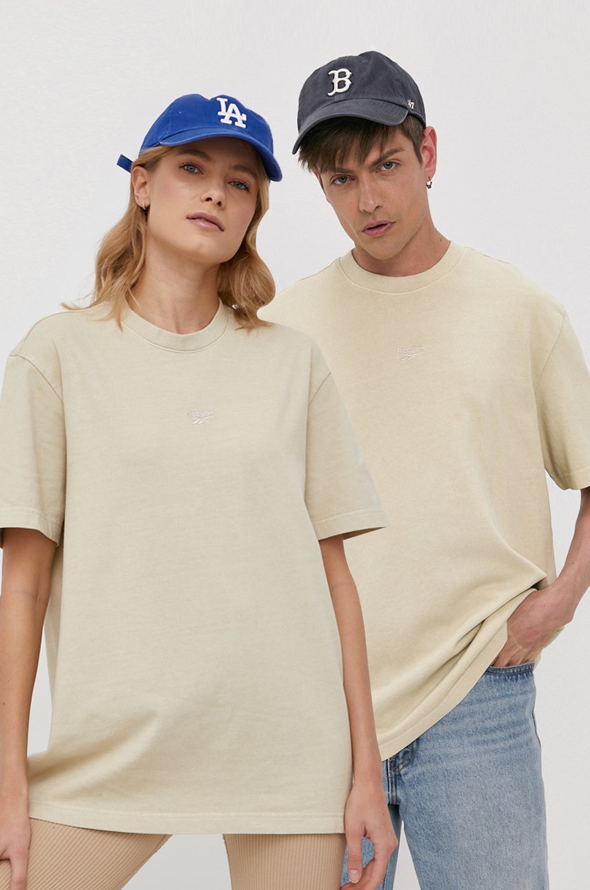 Tričko Reebok Classic priehľadná farba 