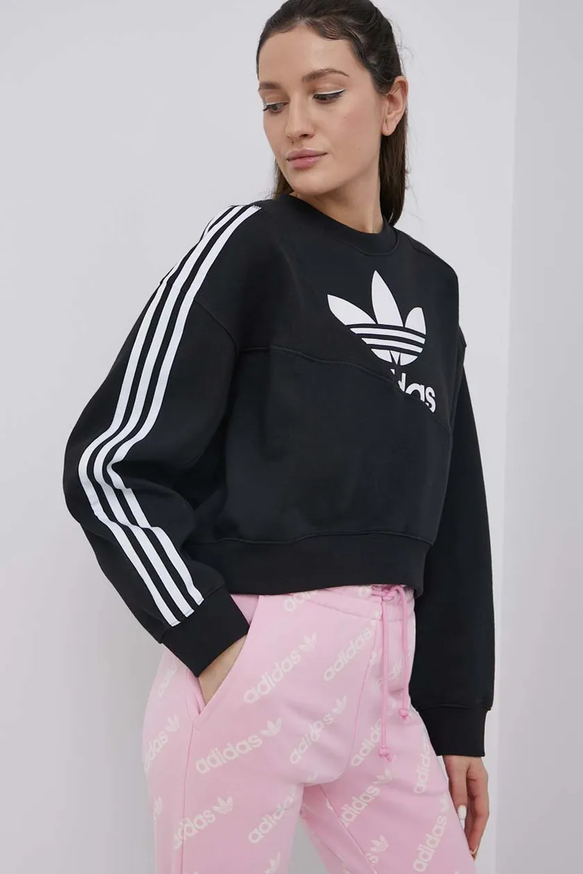 adidas Originals sweatshirt Adicolor women\'s black color | buy on PRM