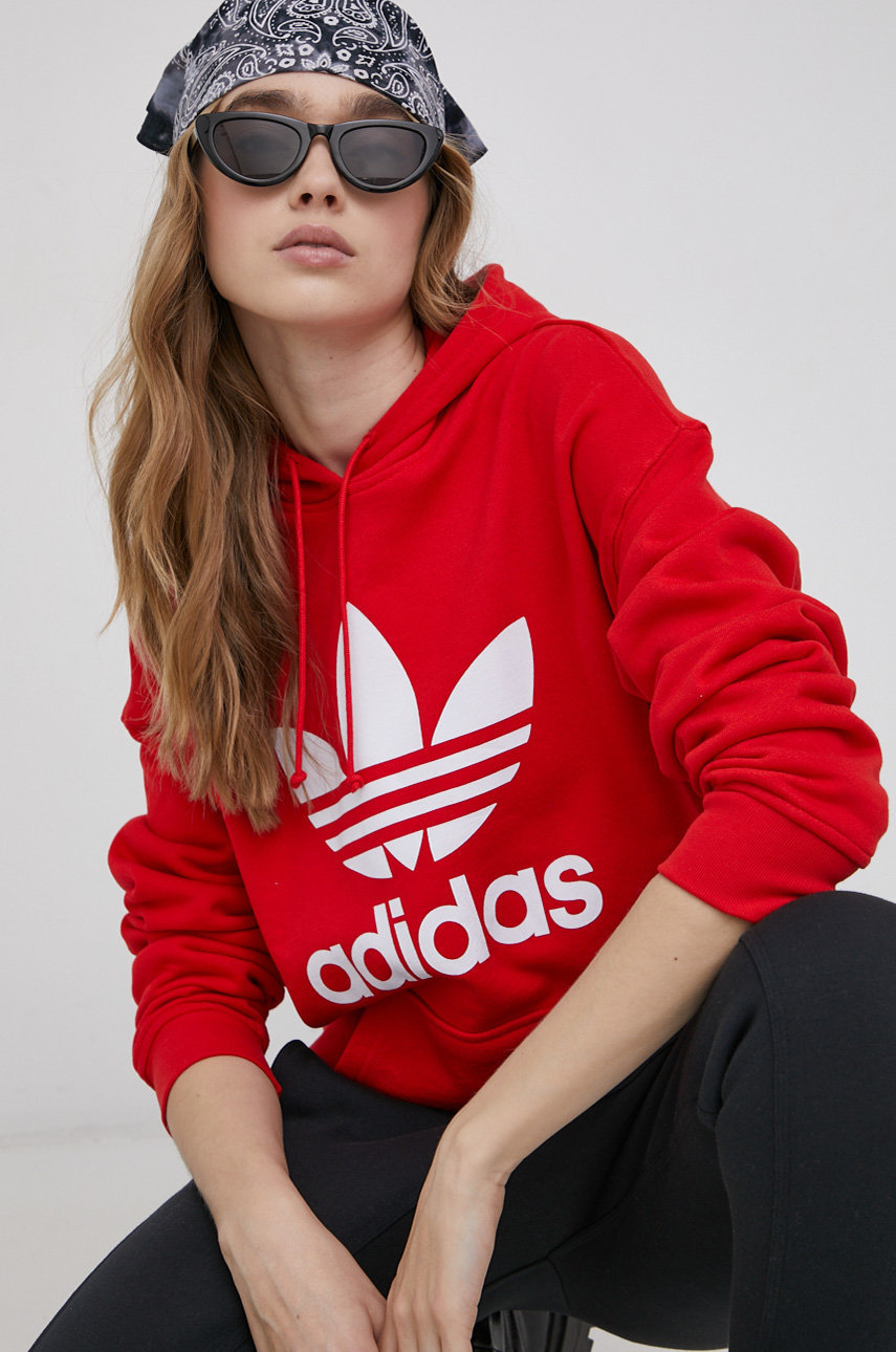 red adidas sweatshirt