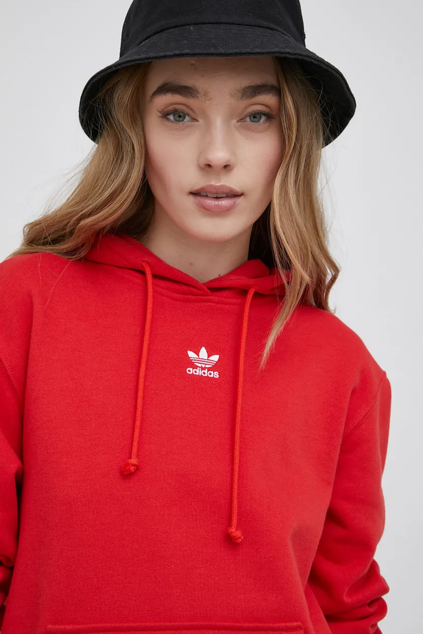 Red adidas sweatshirt online womens