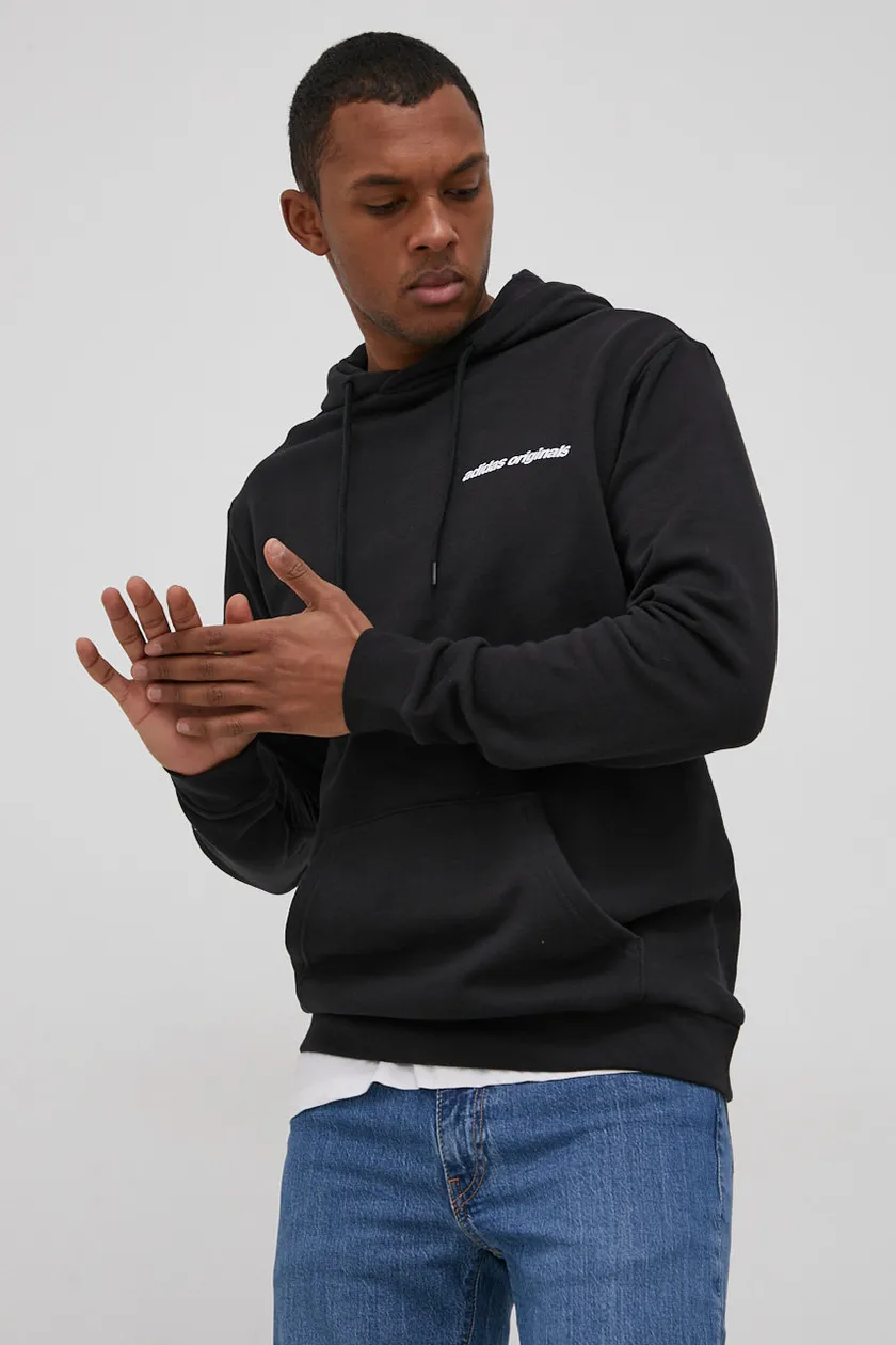 Adidas originals cheap black hoodie mens