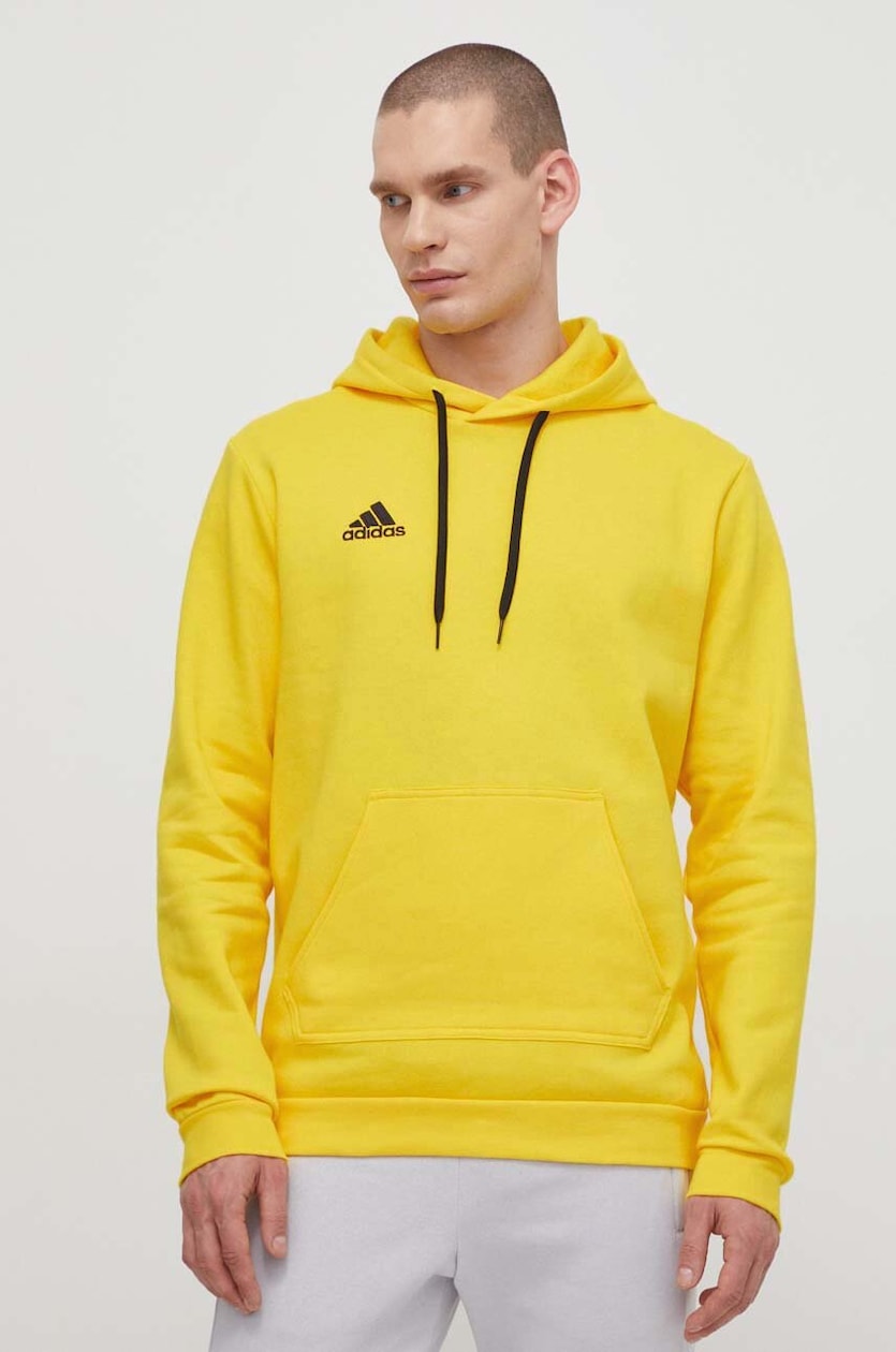 Hoodie Felpa Cappuccio Adidas Felpa Adidas Gialla Globo E-Commerce