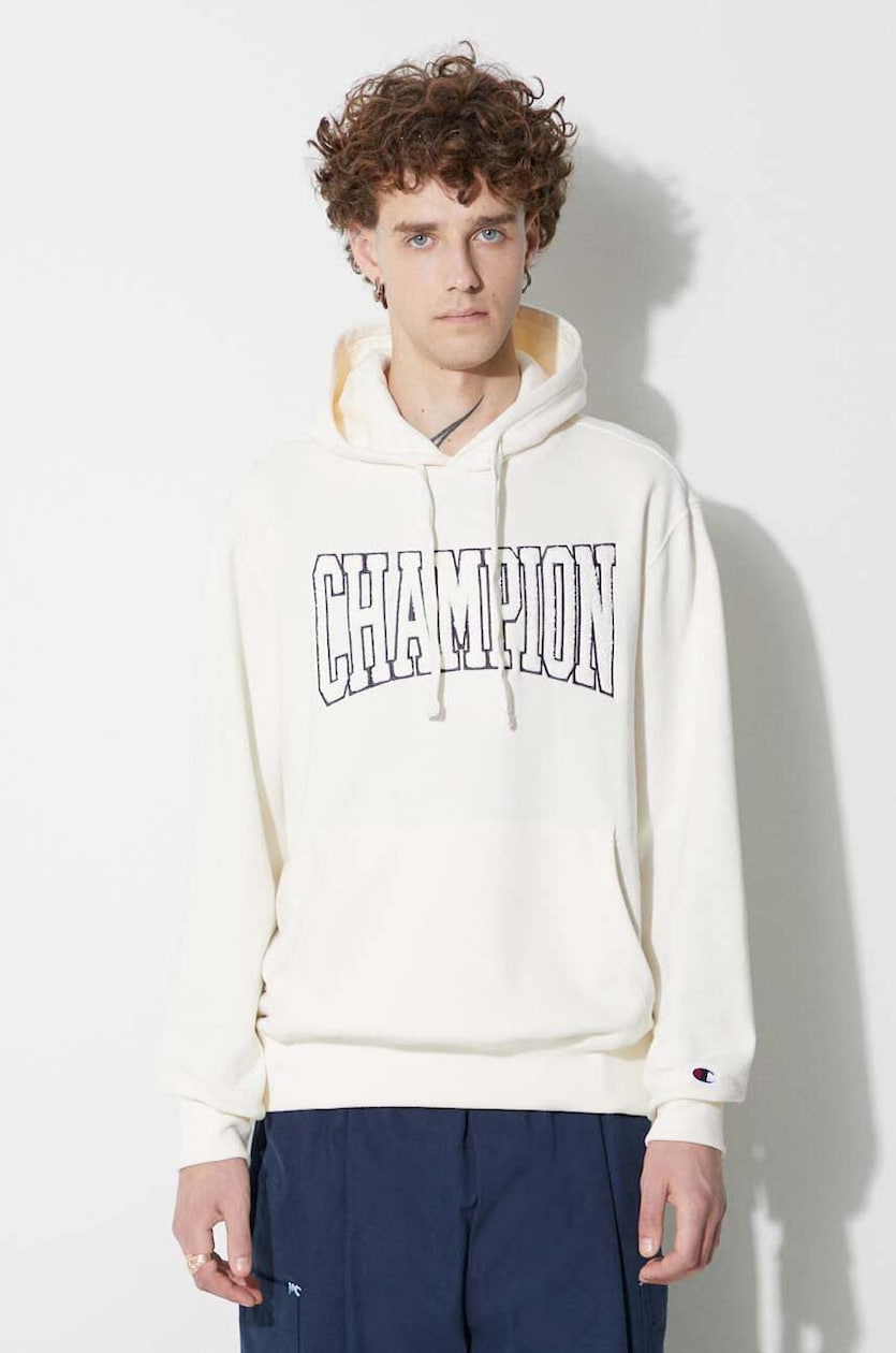 Champion sweater cream shop grey