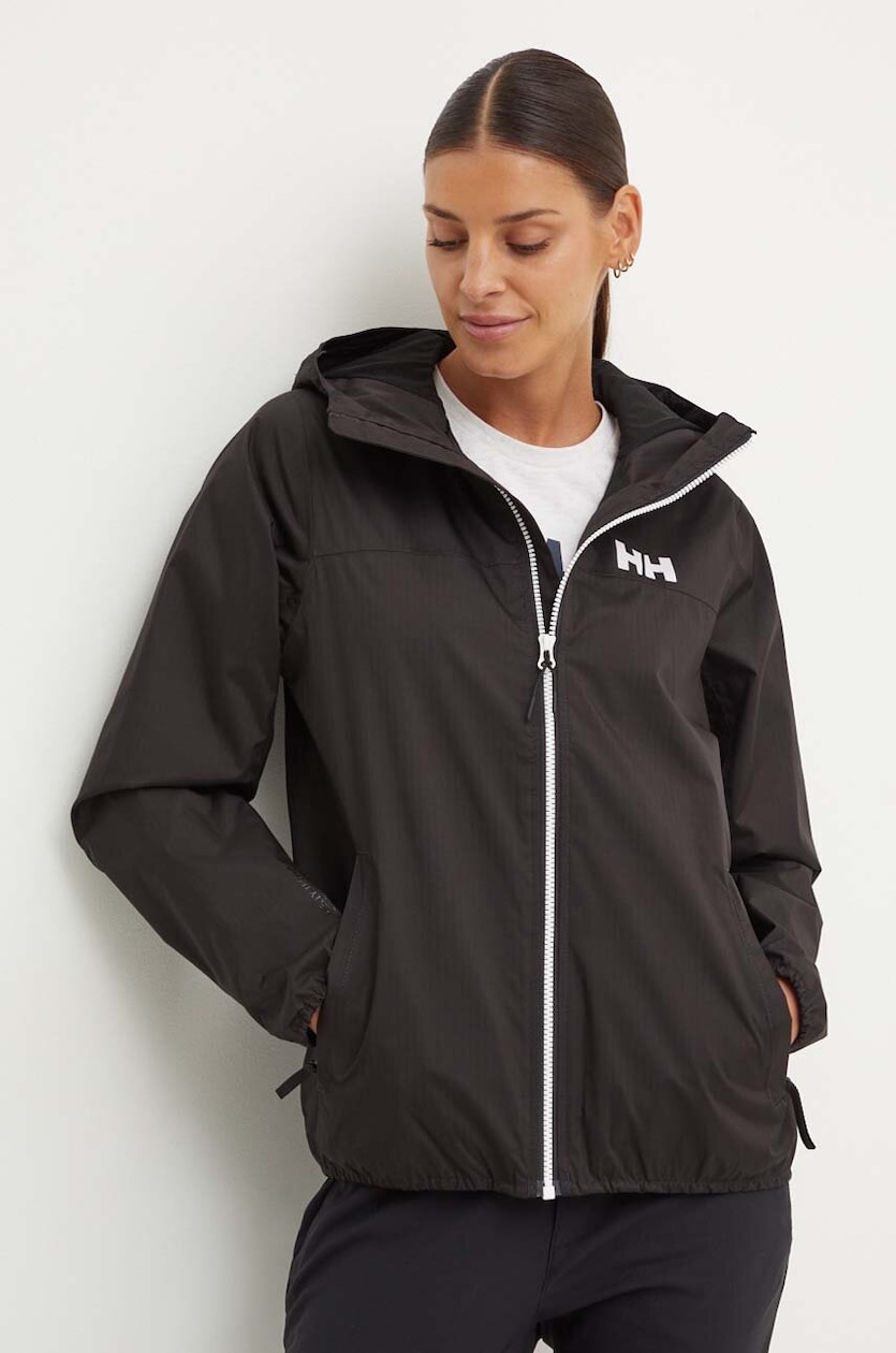 Vodoodporna jakna Helly Hansen Belfast II ženska, črna barva