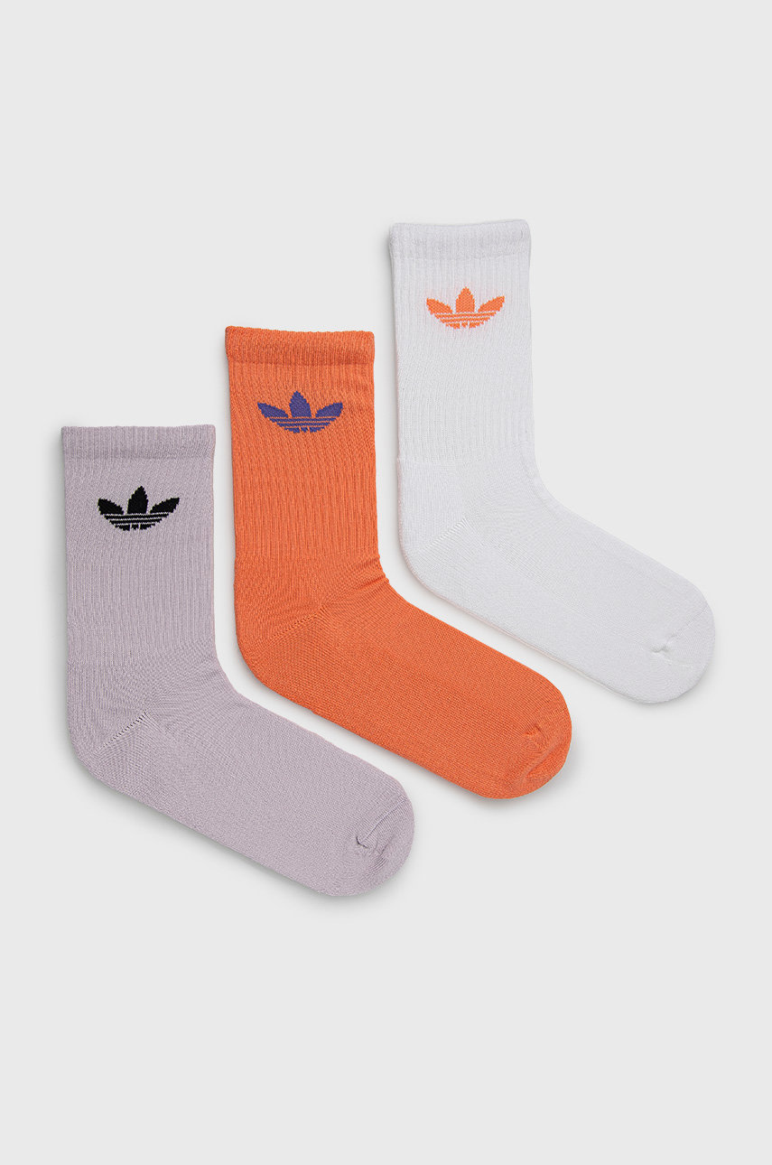 Orange adidas socks Clearance