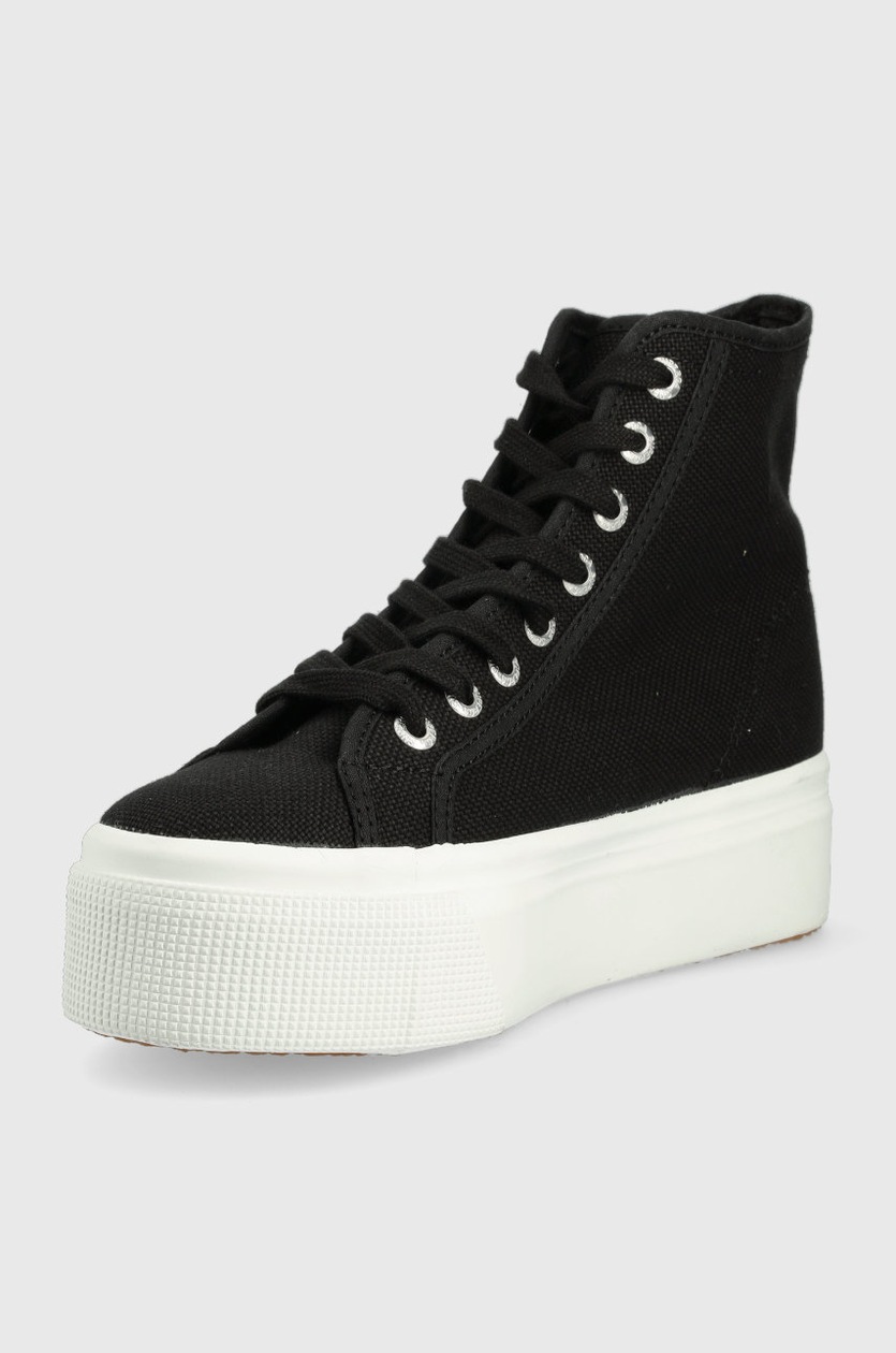 Superga trampki damskie kolor czarny | Answear.com