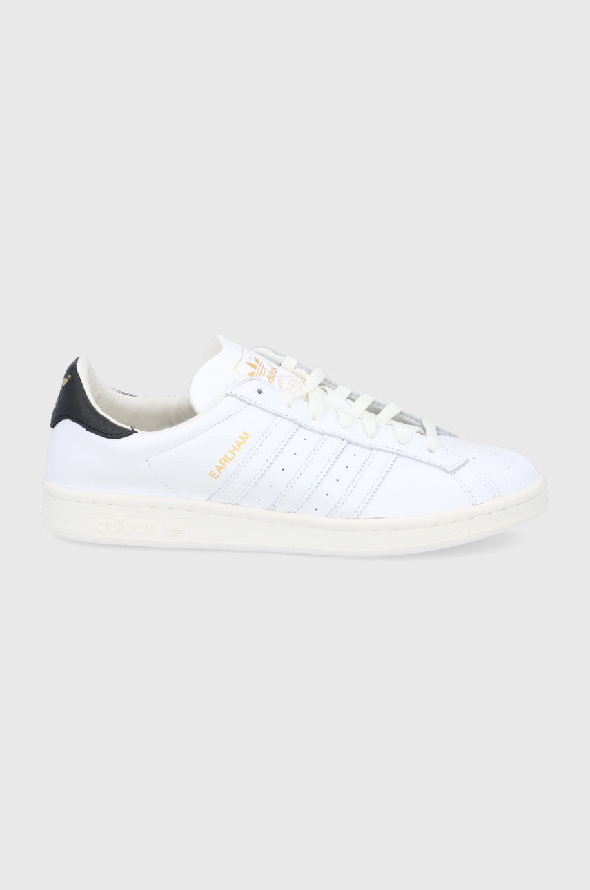 adidas Originals leather shoes Earlham white color buy on PRM