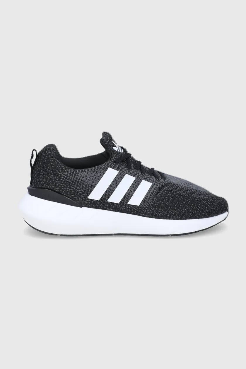 Adidas white & black swift run shoes online