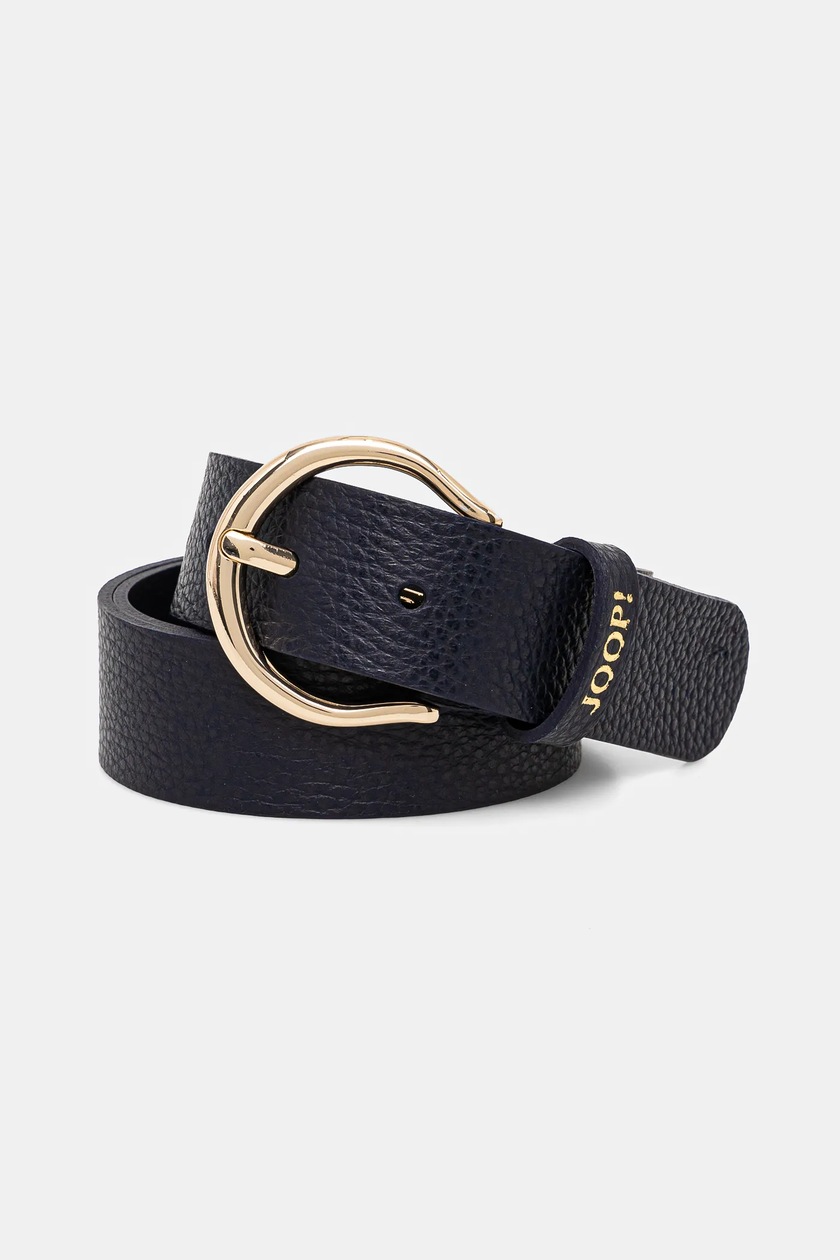 Joop! Cintura In Pelle Classica - Larga 2 Cm, Chiusura Ad Accoppiamento, Colore Nero/Marrone - Accessorio Elegante Uomo