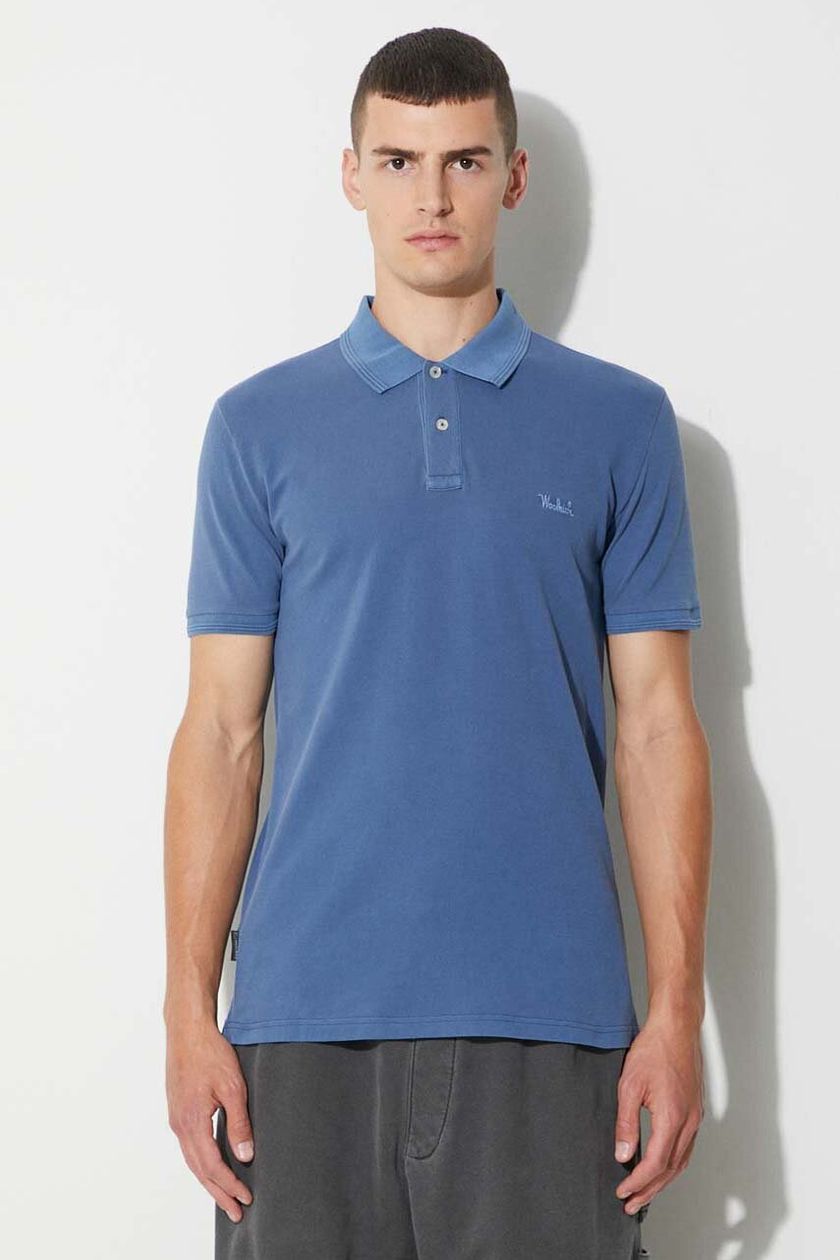 color PRM polo | shirt Woolrich on men\'s navy buy blue