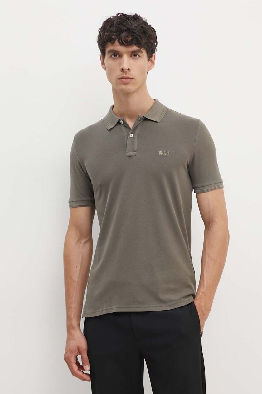 Woolrich polo shirt men's navy blue color | buy on PRM