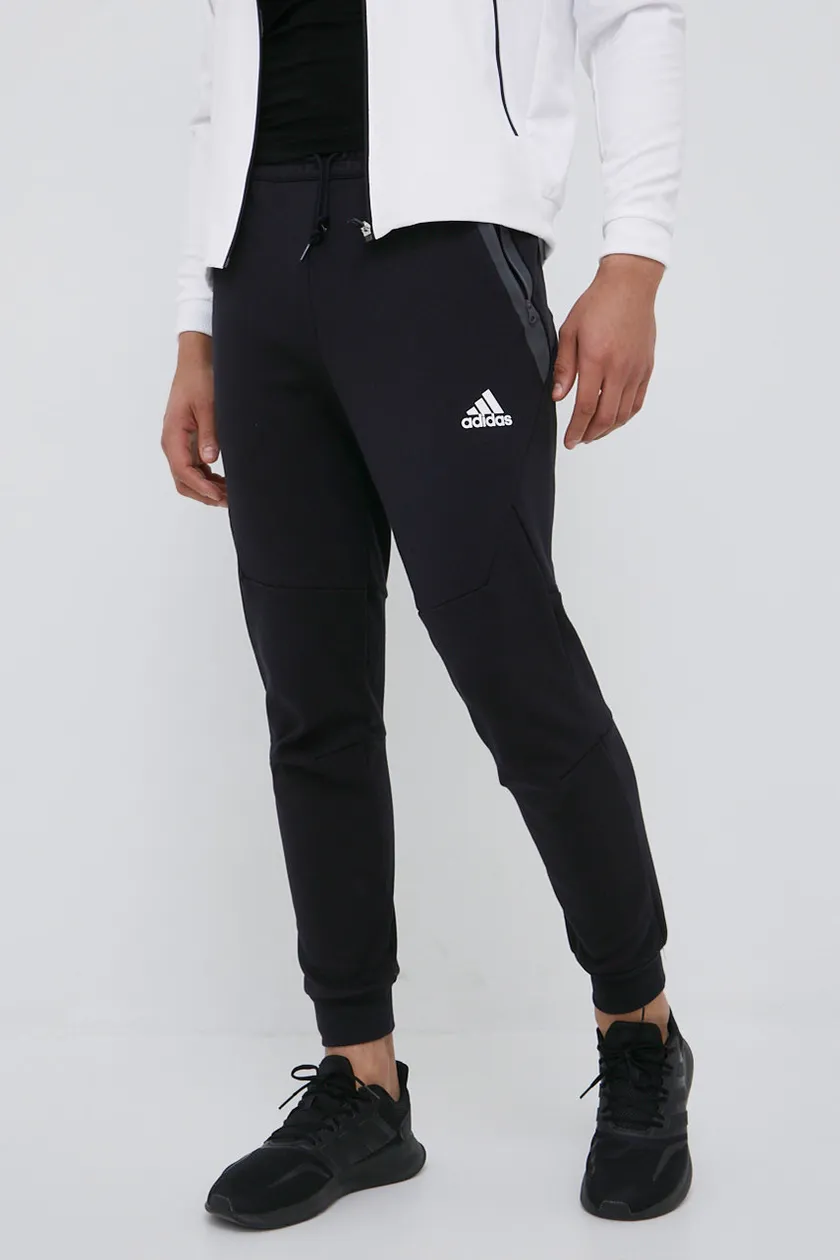 Savvy hydrogen Pen pal adidas Performance pantaloni de trening HE5038 barbati, culoarea negru,  neted | ANSWEAR.ro