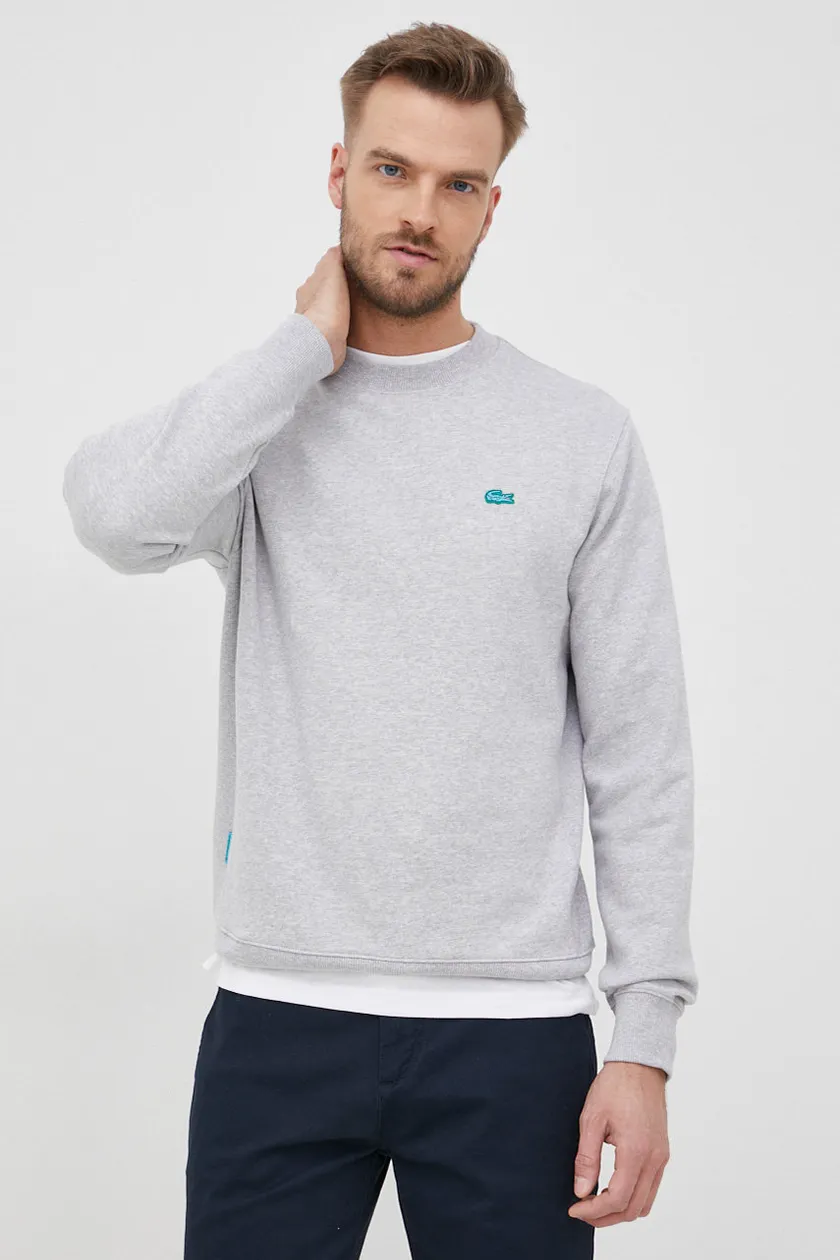 Lacoste sweatshirt men s gray color buy on PRM